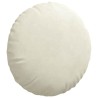 Coussins de siège 2 pcs Crème Ø 40 x 13 cm Velours 519818519818