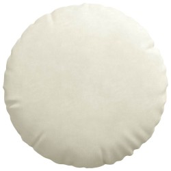 Coussins de siège 2 pcs Crème Ø 40 x 13 cm Velours 519818519818