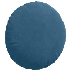 Coussins de siège 2 pcs Bleu Ø 40 x 13 cm Velours 519819519819