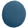 Coussins de siège 2 pcs Bleu Ø 40 x 13 cm Velours 519819519819