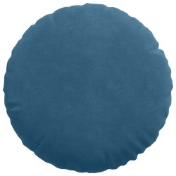 Coussins de siège 2 pcs Bleu Ø 40 x 13 cm Velours 519819519819