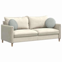 Coussins de siège 2 pcs Gris clair Ø 40 x 13 cm Velours 519820519820