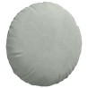 Coussins de siège 2 pcs Gris clair Ø 40 x 13 cm Velours 519820519820