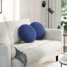 Coussins de siège 2 pcs Bleu police Ø 40 x 13 cm Velours 519821519821