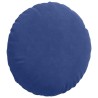 Coussins de siège 2 pcs Bleu police Ø 40 x 13 cm Velours 519821519821