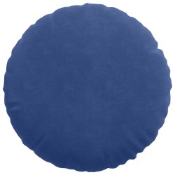 Coussins de siège 2 pcs Bleu police Ø 40 x 13 cm Velours 519821519821