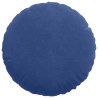 Coussins de siège 2 pcs Bleu police Ø 40 x 13 cm Velours 519821519821