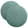 Coussins de siège 2 pcs Vert Mer Ø 40 x 13 cm Velours 519822519822
