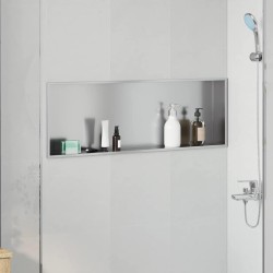 Niche de Douche Argenté 90 x 30 x 9,5 cm Acier inoxydable 519874519874