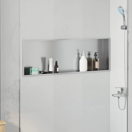 Niche de Douche Argenté 90 x 30 x 9,5 cm Acier inoxydable 519874519874