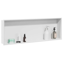 Niche de Douche Blanc 90 x 30 x 9,5 cm Acier inoxydable 519875519875