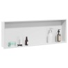 Niche de Douche Blanc 90 x 30 x 9,5 cm Acier inoxydable 519875519875