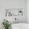 Niche de Douche Blanc 90 x 30 x 9,5 cm Acier inoxydable 519875519875