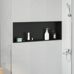 Niche de Douche Noir 90 x 30 x 9,5 cm Acier inoxydable 519876519876