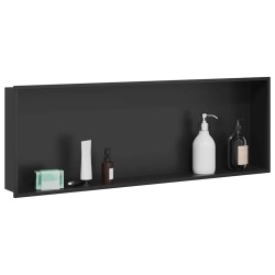 Niche de Douche Noir 90 x 30 x 9,5 cm Acier inoxydable 519876519876