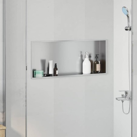 Niche de Douche Argenté 75 x 30 x 9,5 cm Acier inoxydable 519877519877