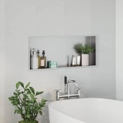 Niche de Douche Argenté 75 x 30 x 9,5 cm Acier inoxydable 519877519877