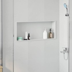 Niche de Douche Blanc 75 x 30 x 9,5 cm Acier inoxydable 519878519878