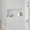 Niche de Douche Blanc 75 x 30 x 9,5 cm Acier inoxydable 519878519878
