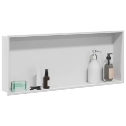Niche de Douche Blanc 75 x 30 x 9,5 cm Acier inoxydable 519878519878