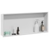 Niche de Douche Blanc 75 x 30 x 9,5 cm Acier inoxydable 519878519878