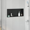Niche de Douche Noir 75 x 30 x 9,5 cm Acier inoxydable 519879519879