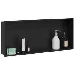 Niche de Douche Noir 75 x 30 x 9,5 cm Acier inoxydable 519879519879