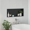 Niche de Douche Noir 75 x 30 x 9,5 cm Acier inoxydable 519879519879