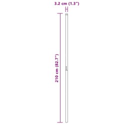 Poteau de clôture. 2 pcs Vert Acier peint par poudre 519885519885