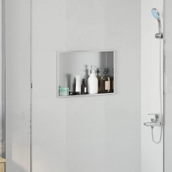 Niche de Douche Argenté 45 x 30 x 9,5 cm Acier inoxydable 519892519892