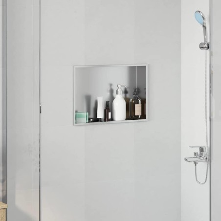 Niche de Douche Argenté 45 x 30 x 9,5 cm Acier inoxydable 519892519892