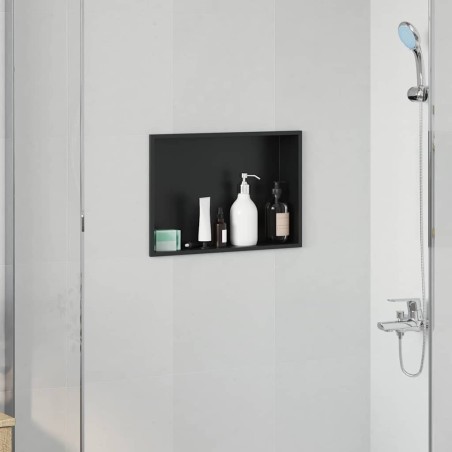 Niche de Douche Noir 45 x 30 x 9,5 cm Acier inoxydable 519893519893