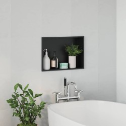 Niche de Douche Noir 45 x 30 x 9,5 cm Acier inoxydable 519893519893