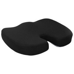 Coussin d’assise Couleur unie Noir 47 x 36,5 x 8 cm 519894519894