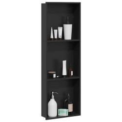 Niche de Douche Noir 92 x 32 x 10 cm Acier inoxydable 519905519905