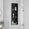 Niche de Douche Noir 92 x 32 x 10 cm Acier inoxydable 519905519905
