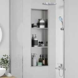 Niche de Douche Argenté 90 x 30 x 9,5 cm Acier inoxydable 519907519907