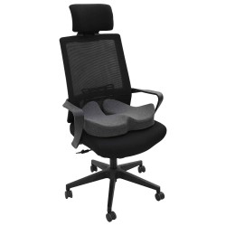 Coussin d’assise Couleur unie Gris foncé 50 x 43 x 10 cm 519913519913