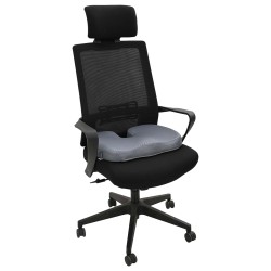 Coussin d’assise Gris 47 x 37 x 8 cm Mousse à mémoire de forme 519914519914