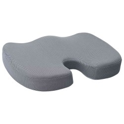 Coussin d’assise Gris 47 x 37 x 8 cm Mousse à mémoire de forme 519914519914