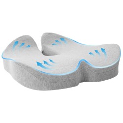 Coussin d’assise Couleur unie Gris clair 50 x 43 x 10 cm 519915519915