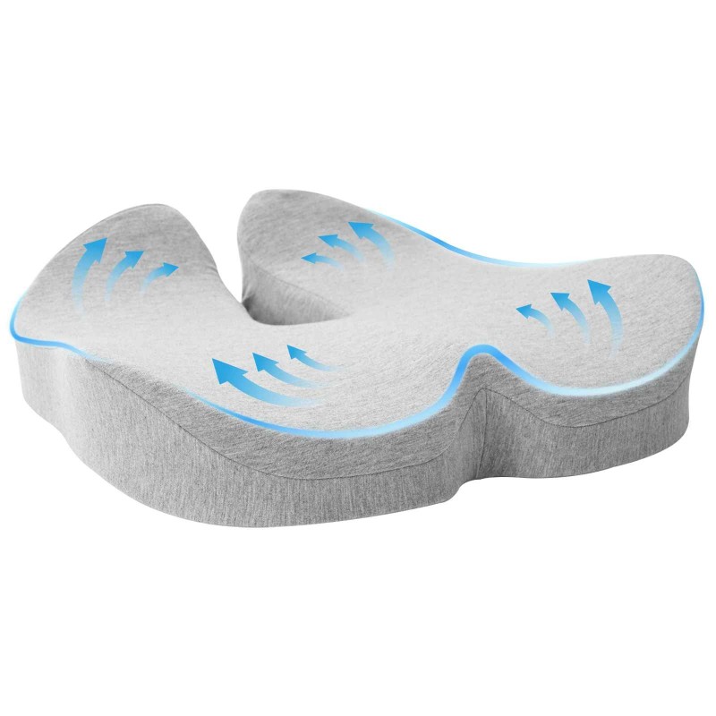 Coussin d’assise Couleur unie Gris clair 50 x 43 x 10 cm 519915519915