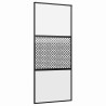 Porte en verre Fretwork Noir 90 x 2 x 205 cm Aluminium 519919519919