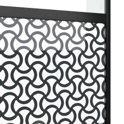Porte en verre Fretwork Noir 90 x 2 x 205 cm Aluminium 519919519919