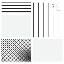 Porte en verre Fretwork Noir 90 x 2 x 205 cm Aluminium 519919519919