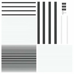 Porte en verre Rayé Noir 93 x 3,5 x 201,5 cm Aluminium 519920519920