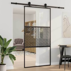 Porte en verre Fretwork Noir 102,5 x 2 x 205 cm Aluminium 519921519921