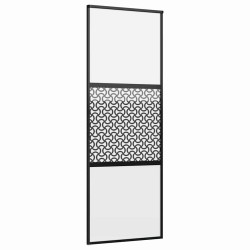 Porte en verre Fretwork Noir 76 x 2 x 205 cm Aluminium 519922519922
