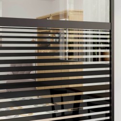 Porte en verre Rayé Noir 102,5 x 2 x 205 cm Aluminium 519923519923