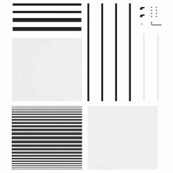 Porte en verre Rayé Noir 76 x 2 x 205 cm Aluminium 519927519927